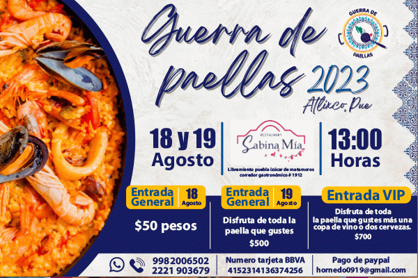 Guerra de Paellas 2023, Atlixco Pue
